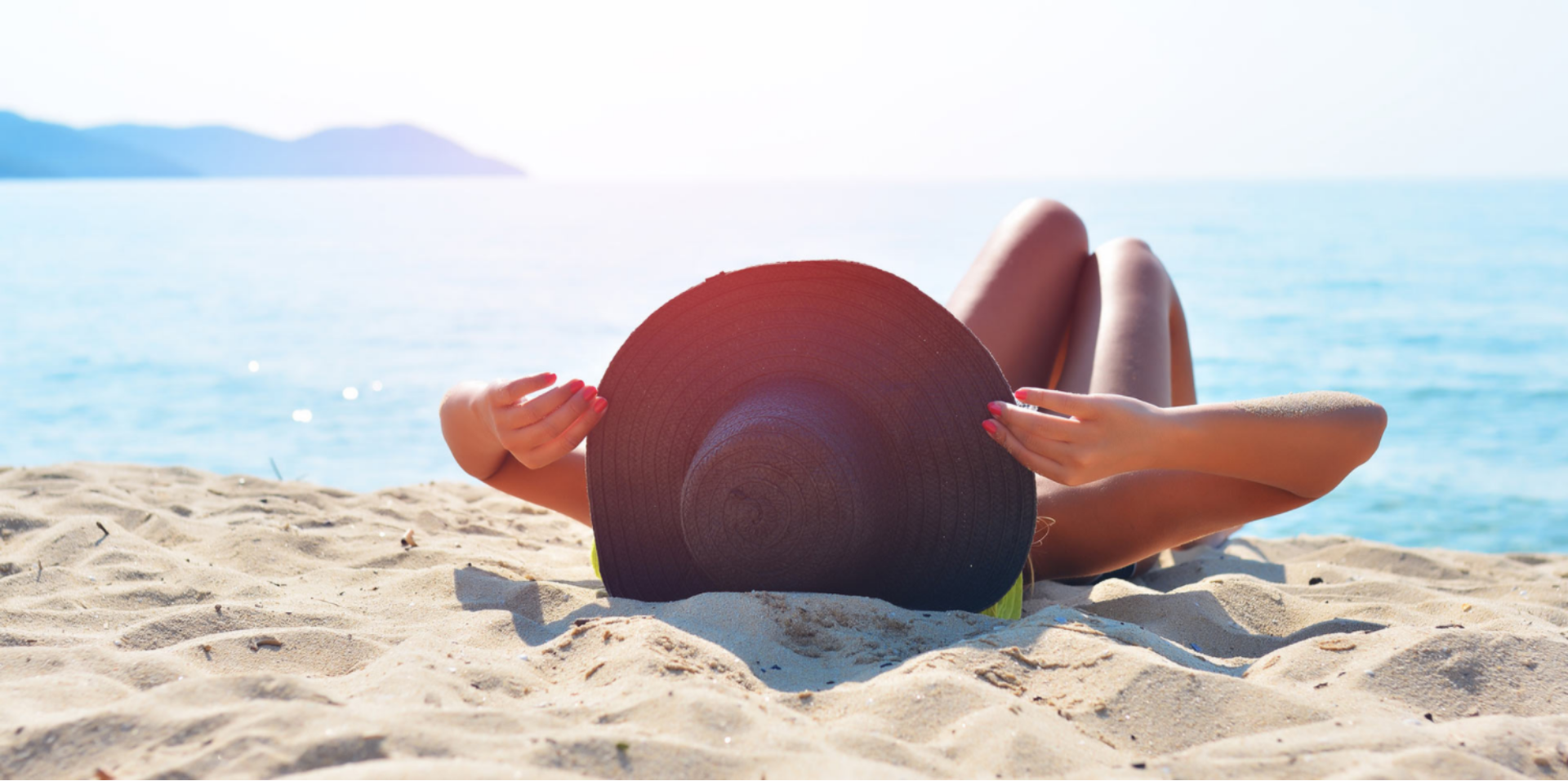 A woman after hair removal treatment